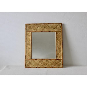 Espejos de pared de madera de bambú con fibra natural tejida y marcos de espejo, OEM, personalizados, venta al por mayor |   Aqdus Saleem India - Product Image 2