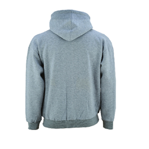 เสื้อฮู้ดซิปเต็มตัว ผ้าฟลีซคอตตอน 100% ทรงโอเวอร์ไซส์ ใส่ได้ทั้งชายหญิง มีกระเป๋า พิมพ์ลายด้วยเทคนิค Heat-Transfer รับทำโลโก้ตามสั่ง บริการ OEM สำหรับฤดูหนาว - Product Image 5