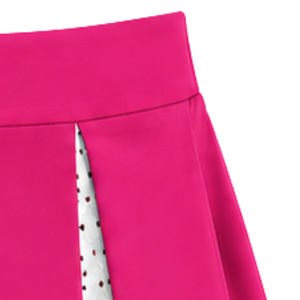 Jupe plissée rose vif, blanche et noire pour femme, taille haute, pour cheerleading, performance sportive, danse et uniforme de cheerleader - Product Image 4