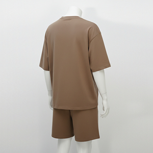 Conjunto de Verano para Hombre, Talla Grande, Transpirable, Estampado, de Dos Piezas, Camiseta y Pantalones Cortos Casuales, 100% Algodón - Product Image 5