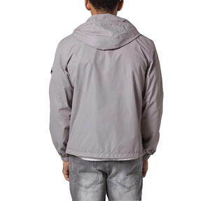 Custom Casual Summer Plus Size <b>Running</b> Waterproof Windbreaker <b>Jacket</b> <b>Reflective</b> Piping Men Lightweight Polyester Hooded Zip-Up - Product Image 2