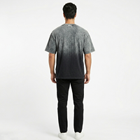 T-shirt à manches courtes en jersey 100% coton, style vintage, coupe ample, imprimé DTG personnalisé, effet délavé, pour homme et femme.