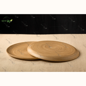 Plateau en bambou fait à la main Produit durable moderne écologique Caractéristique décorative Fabriqué au Vietnam - Product Image 5