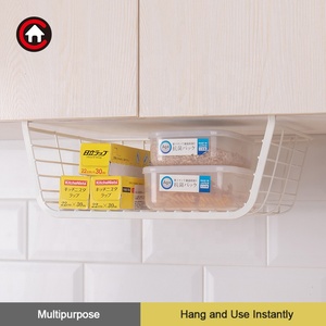 Kim loại dưới kệ treo lưu trữ giá không có cài đặt tủ bếp tổ chức dây giỏ cho thực phẩm và bọc - Product Image 2