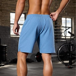 กางเกงออกกำลังกายผู้ชายแบบ 2 in 1 พร้อมซับในรัดรูป แห้งเร็ว รับผลิตแบบ OEM พร้อมโลโก้ตามสั่ง - Product Image 3