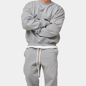 Conjunto Deportivo de Dos Piezas para Hombre, Unisex, con Capucha, Informal, Sólido, Personalizable, para Gimnasio y Fitness, 100% Algodón - Product Image 4