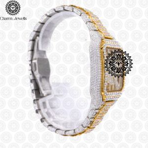 Charm_Jewells Luxury Stainless Steel Square <b>Watch</b> 36mm Analog Quartz Sapphire Crystal Folding Clasp Unisex - Product Image 5