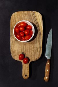Planches à découper pour la cuisine, planche à découper en bois de sheesham robuste avec rainure pour les jus, planche à découper en bambou pour les légumes - Product Image 3