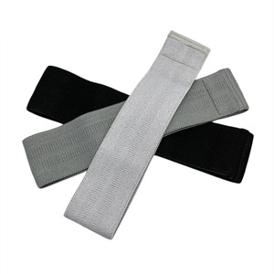 Juego de Bandas de Resistencia para Cadera de Tela, Color Negro, Gris Claro, para Entrenamiento en Gimnasio, Antideslizantes, Elásticas - Product Image 2
