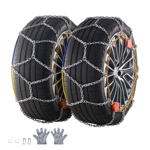 Nuove Catene da Neve Auto-Aggraffanti a Maglia Diamantata Antiscivolo in Acciaio al Manganese per Trazione d'Emergenza - Product Image 1