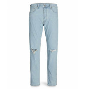 Jeans Premium Elásticos de Corte Relajado, Diseño Clásico con Acabado Desgastado, Pantalones Casuales Cómodos - Product Image 1