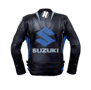Chaqueta de Motociclismo Zuzuki Unisex de Cuero Vacuno, Nivel 2 CE, Impermeable, con Estampado, Equipo de Protección para Adultos - Product Image 2