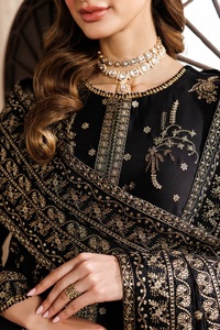 Costumes de fête pakistanais en gros, shalwar kameez pour femmes, modèles de créateurs, costumes en organza brodés. - Product Image 5