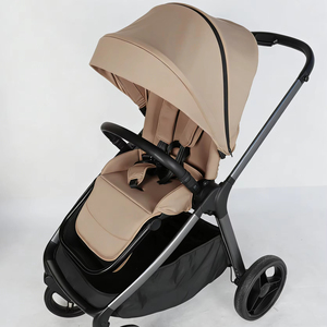 Poussette bébé pliable à une main avec nacelle rigide, nouvelle poussette de luxe légère avec absorption des chocs, système de voyage OEM - Product Image 1