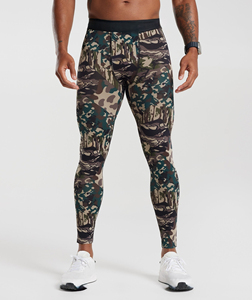Nuevos Leggings Deportivos de Secado Rápido para Gimnasio, de Algodón/Fibra de Bambú, Compresión para Correr, Personalizables para Hombre - Product Image 1