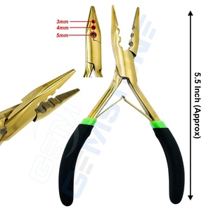 GEMSTONE ENTERPRISES Stainless Steel Durable Reusable Custom Logo Waterproof Hair Extension Tool Kit Micro Bead <b>Plier</b> Set Tool - Product Image 6