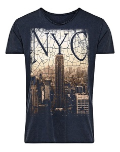 Men's 100% Cotton <b>Knitted</b> Biowashed Eco-Friendly Anti-Shrink T-Shirt Regular Fit Casual Digital Printed Non-Fading Screen - Product Image 1