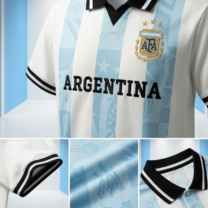 เสื้อโปโลทีมสไตล์เรโทรสำหรับการแข่งขันฟุตบอล - Product Image 5