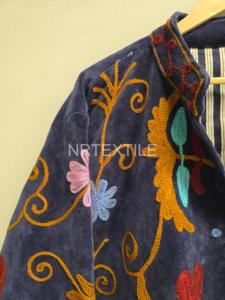 Handmade <b>Velvet</b> Suzani Jacket Floral Embroidered Jacket With Inside Cotton Lining Boho Chic Jacket <b>Women's</b> <b>Coat</b> - Product Image 5
