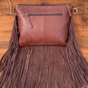 Bolso cruzado de vaquera occidental de cuero hecho a mano para mujer, bolso de hombro Floral de piel de vaca, bolsos de cuero genuino - Product Image 4