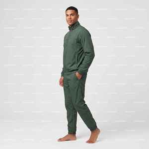 Ensemble de survêtement léger en nylon avec veste coupe-vent à fermeture éclair 100 % nylon et pantalon en nylon, personnalisé en usine - Product Image 5
