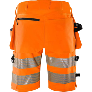 Shorts de travail multi-poches blancs et noirs pour les travaux de construction, les électriciens et les peintres - Product Image 5
