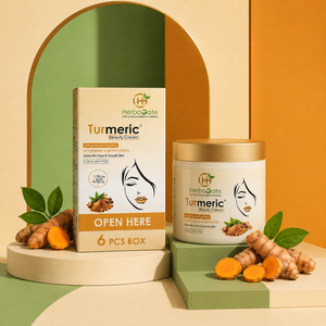Crème de beauté au curcuma, crème pour la peau au curcuma à base de plantes de qualité supérieure, hydratant naturel pour le visage, formule hydratante légère, nourrissante - Product Image 5