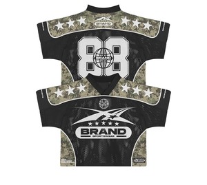 Maillot de sport en maille surdimensionné pour homme, coupe ample personnalisée, manches courtes, 100 % polyester, avec propriétés respirantes et séchage rapide - Product Image 1