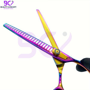 Tijeras de Peluquería de 8 Pulgadas, Coloridas, de Alta Calidad, Modernas, con Tornillo de Tensión Ajustable, para Estilistas de Salón - Product Image 6