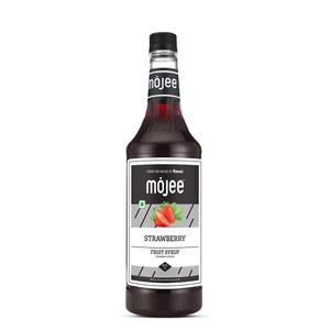 Mojee Strawberry Flavoured Syrup 1L Premium in Bottle for Mocktails - Product Image 1