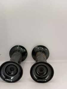 Vase décoratif vintage noir en laiton avec motif floral en acrylique, cadeau idéal ou complément de décoration intérieure à prix raisonnable - Product Image 6