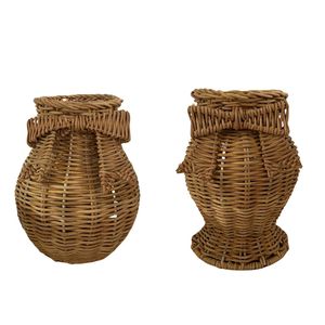 Jarrón Decorativo Festivo en Forma de Lazo, Tejido con Bambú y Ratán, para Decoración de Mesa, Florero - Product Image 1