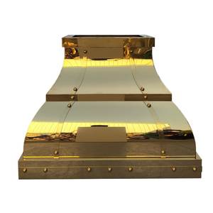 Campana Extractora de Latón de Alta Gama con Detalles Elegantes, Ventilación Superior para Cocina, Apariencia Decorativa y Elegante para el Uso Diario - Product Image 5
