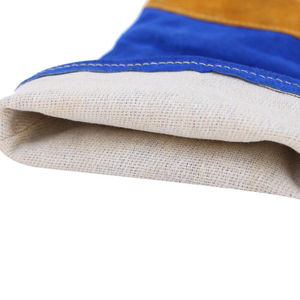 Highly Durable Double Layer Full Leather Welding <b>Gloves</b> Slip Resistant Golden <b>Driver</b> <b>Gloves</b> Heat Insulating Anti Static - Product Image 6