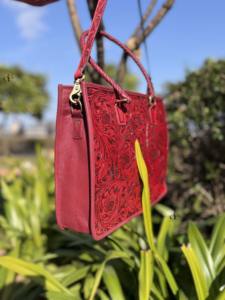 Nouveauté : Sac fourre-tout en cuir sculpté à la main avec franges, élégant et tendance, grande taille, haute qualité, pour femme - Product Image 2