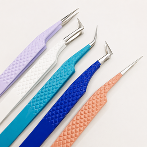 Ensemble de pinces à épiler professionnelles en acier inoxydable colorées, pointe fine, écologiques, durables, kit d'outils de salon - Product Image 6