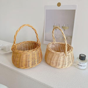 Panier cadeau en osier, meilleur choix pour les pique-niques et les mariages, prix d'usine, paniers de rangement en rotin naturel - Product Image 3