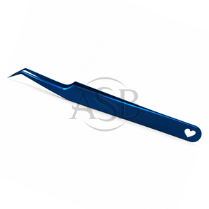 Pinzas Curvas para Pestañas con Aislamiento de Plasma Azul, Acero Inoxidable, Impresión de Logotipo Personalizado, Instrumento de Belleza, Aplicador de Pestañas - Product Image 6