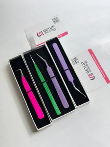 GETUP BROSONS IMPEX Straight/Long Isolation/90 Degree <b>Boot</b> Isolation Precision Durable Stainless Steel Eyelash Tweezers - Product Image 1