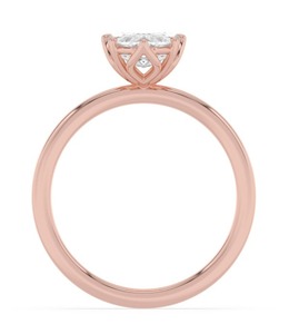 Superbe bague en or rose 10 carats avec diamant de laboratoire taille marche verticale marquise de 2,00 carats au total - Product Image 2
