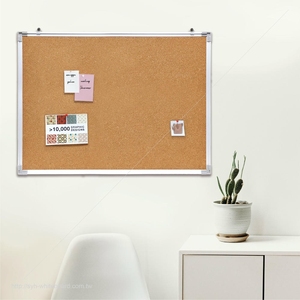 S.Y.H. Wall Mounted Cork Notice <b>Board</b> Aluminum Edge for <b>Messages</b> and Reminders - Product Image 6