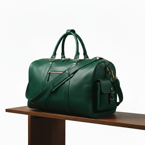 Bolsa de Viaje Ligera de Algodón Beige de Lujo con Cierre, Correa de Hombro Ajustable y Diseño Elegante para Llevar en la Mano - Product Image 3