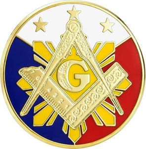 Pins maçonniques à attacher au revers, en émail dur, symboles de la franc-maçonnerie : bâton carré, compas circulaire, emblèmes pour revers de costume - Product Image 5