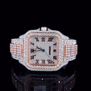 Reloj de Lujo 2026 con Diamantes Moissanite VVS, Acero Inoxidable y Esfera de Cristal, Diseñado para una Brillo Radiante, Premium e India - Product Image 1