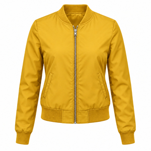 Cropped <b>Gym</b> Bomber <b>Jackets</b> Customized OEM Custom Women's Bomber <b>Jacket</b> High Quality Waterproof - Product Image 5