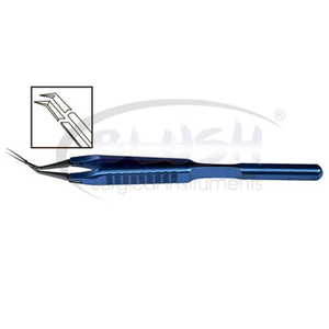 Inamura 1.8 Cross Action Capsulorhexis Forceps Straight w/ Marks Ophthalmic Cataract <b>Instrument</b> By Blush <b>Surgical</b> - Product Image 3