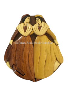 Caja de Rompecabezas 3D de Madera Hecha a Mano con Temática Religiosa para Souvenir de Navidad, Intarsia Grabada, Manualidades DIY, Precio Económico al por Mayor - Product Image 4