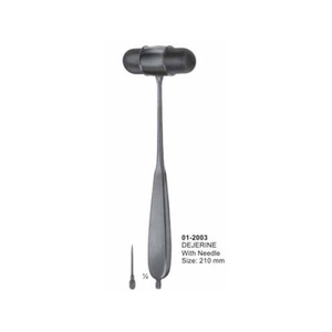 Martillo de Reflejos Dejerine Japonés de Acero Inoxidable de 21 cm con Aguja, Herramienta de Diagnóstico Neurológico, Instrumento Médico - Product Image 2