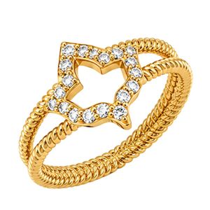 Yellow Gold Plated Silver <b>Ring</b> Women Elegant Rope Design Fashion Jewelry Crystal Accent Statement <b>Ring</b> Gift Accessories - Product Image 3