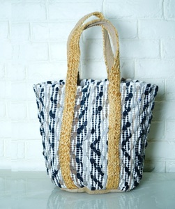 Sac fourre-tout en jute tissé pour femme, style bohème, couleur unie, fermeture ouverte, écologique, sac de plage d'été, grande capacité, usage quotidien, voyage - Product Image 4